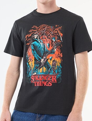 Katoenen T-shirt 'Sun City' 'Stranger Things' 'Netflix'
