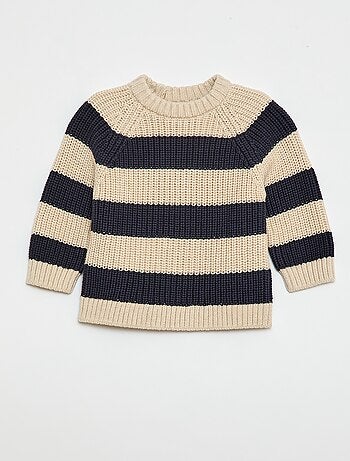 Trui van katoen in parelbreisel