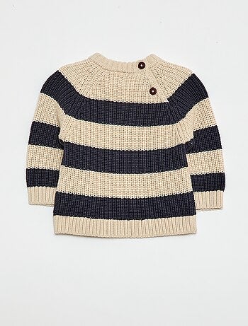 Trui van katoen in parelbreisel