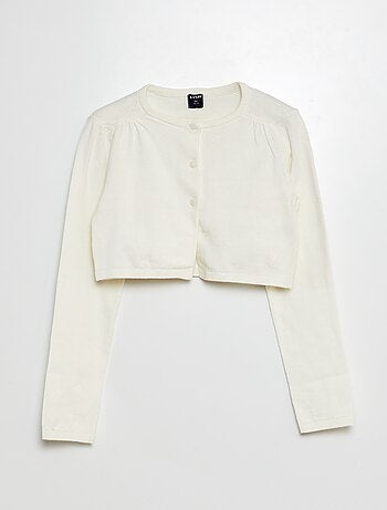 Kort bolerovestje van ribstof