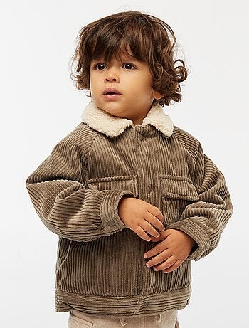 Kort jack van gevoerd fluweel