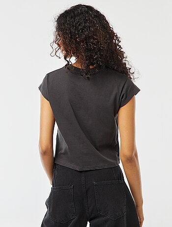 Kort T-shirt met 'One Piece'-print