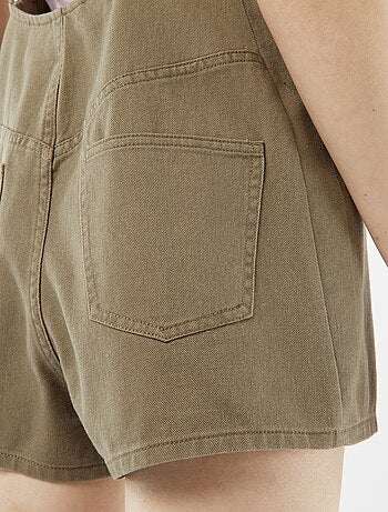 Korte jumpsuit met blote rug