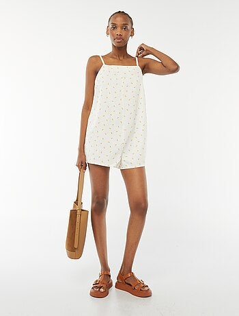 Korte jumpsuit met blote rug