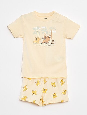 Korte pyjama met De Leeuwenkoning-print - 2-delig