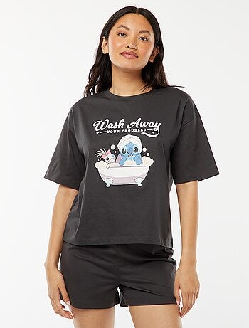 Korte pyjama 'Stitch' - 2-delig