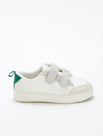 Lage sneakers met klittenbanden