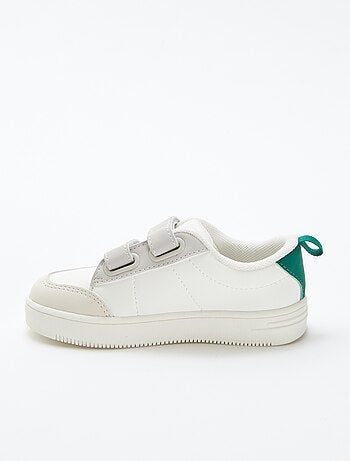 Lage sneakers met klittenbanden
