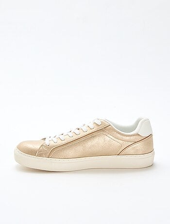Lage sneakers van glanzende suèdine