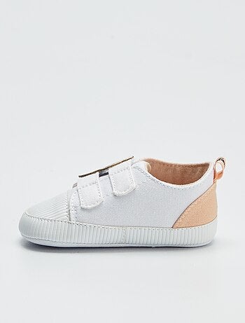 Lage stoffen 'Disney'-sneakers met klittenbanden | 'Mickey'