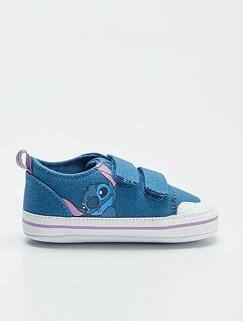 Lage stoffen 'Disney'-sneakers met klittenbanden | 'Stitch'