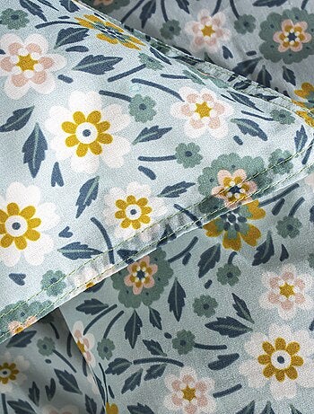 Lakenset met bloemenprint - Voor 2-persoonsbed