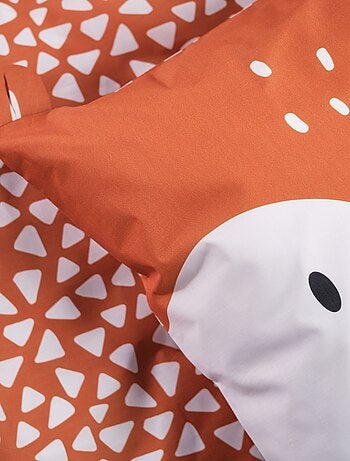 Lakenset met vosprint - 1-persoonsbed