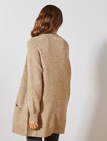 Lang vest van luchtig tricot - Kiabi