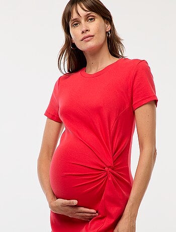 Lange aansluitende zwangerschapsjurk