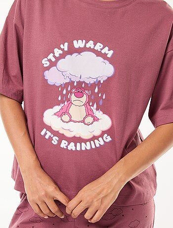 Lange Disney-pyjama met broek + T-shirt met Stitch-print - 2-delig