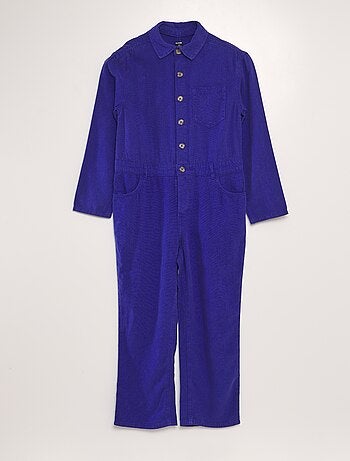 Lange jumpsuit van gemengd linnen - Uniseks