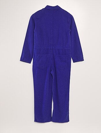 Lange jumpsuit van gemengd linnen - Uniseks