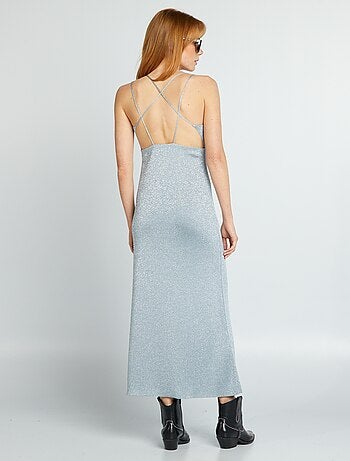 Lange jurk met pailletten