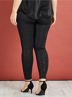 Lange legging met pailletjes - Kiabi