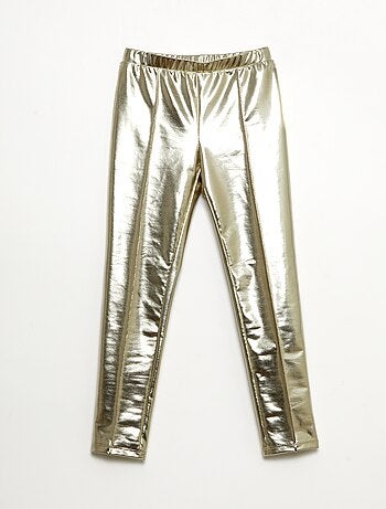 Lange legging van imitatieleer