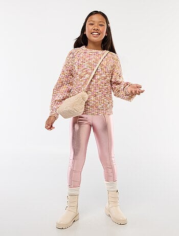 Lange legging van imitatieleer