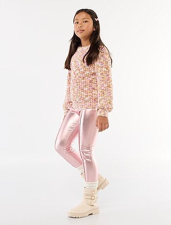 Lange legging van imitatieleer