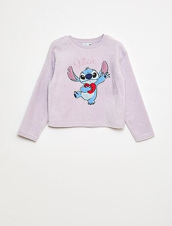 Lange pyjama van fleece met 'Stitch' 'Disney' - 2-delig