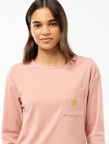 Lange pyjama van tricot - 2-delig