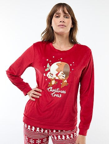 Lange pyjamaset van velours 'Stitch' 'Disney' - 2-delig