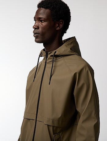 Lange, waterafstotende parka met capuchon