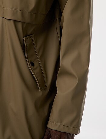 Lange, waterafstotende parka met capuchon