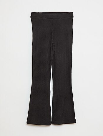 Legging met print van ribstof