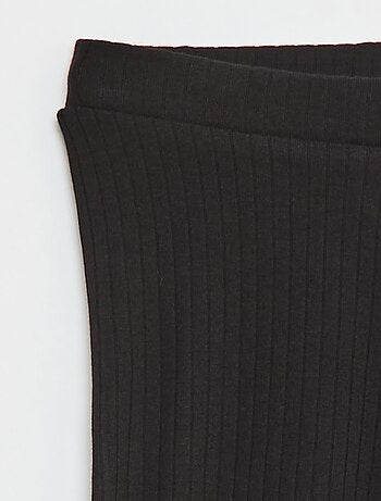 Legging met print van ribstof