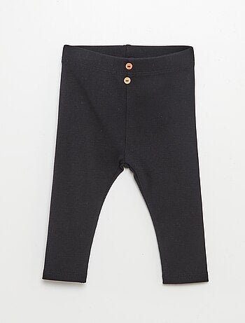 Legging van ribstof met knoopjes