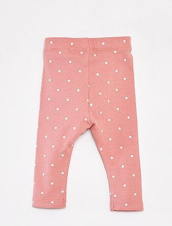 Legging van ribstof met 'Minnie'-print