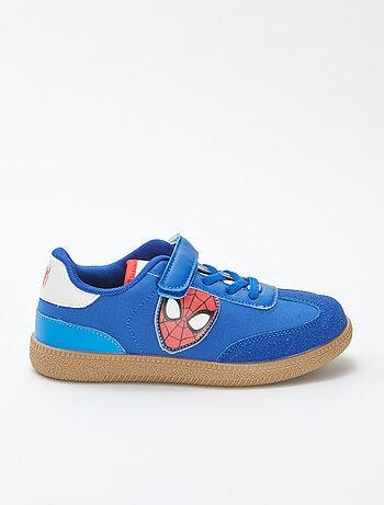 'Marvel'/'Spider-Man'-sneakers van suèdine en canvas