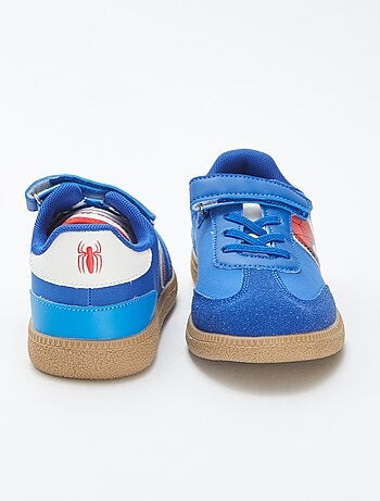 'Marvel'/'Spider-Man'-sneakers van suèdine en canvas