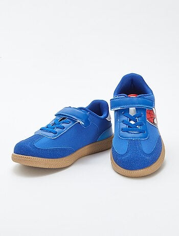 'Marvel'/'Spider-Man'-sneakers van suèdine en canvas