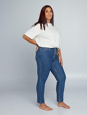 Mom-fit jeans met zeer hoge taille - L30