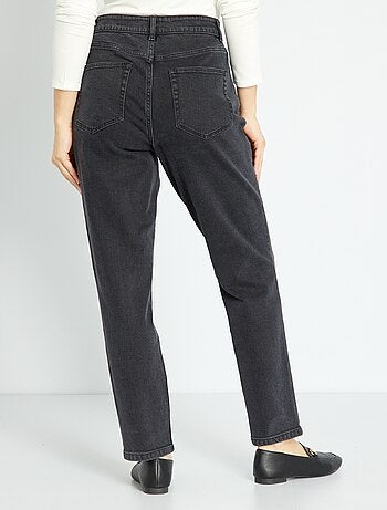 Mom-fit jeans met zeer hoge taille - L34