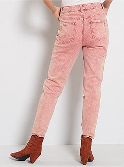 Mom jeans met hoge taille - Kiabi