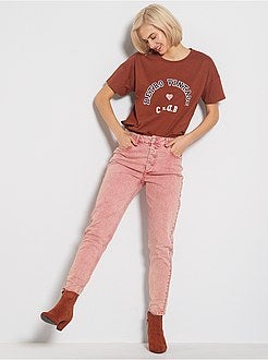 Mom jeans met hoge taille - Kiabi
