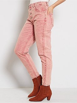 Mom jeans met hoge taille - Kiabi