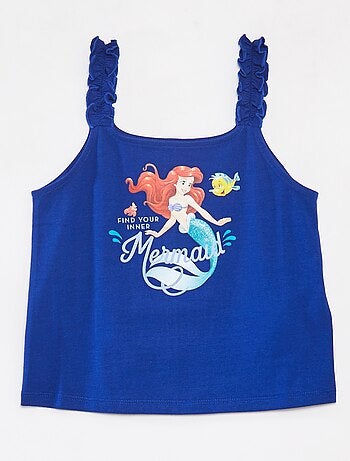 Mouwloos topje met ruchebandjes 'Disney'