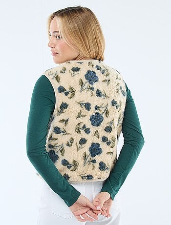 Mouwloze sherpa bodywarmer