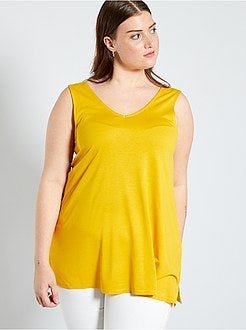 Mouwloze top met V-hals voor- en achteraan - Kiabi