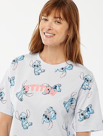 Nachthemd met Stitch-print