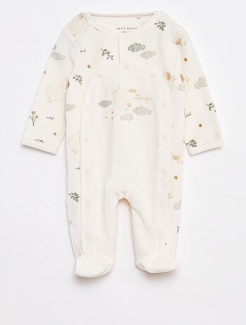 Nachtsetje - Slaappakje + rompertje + knuffeldoekje - 3-delig