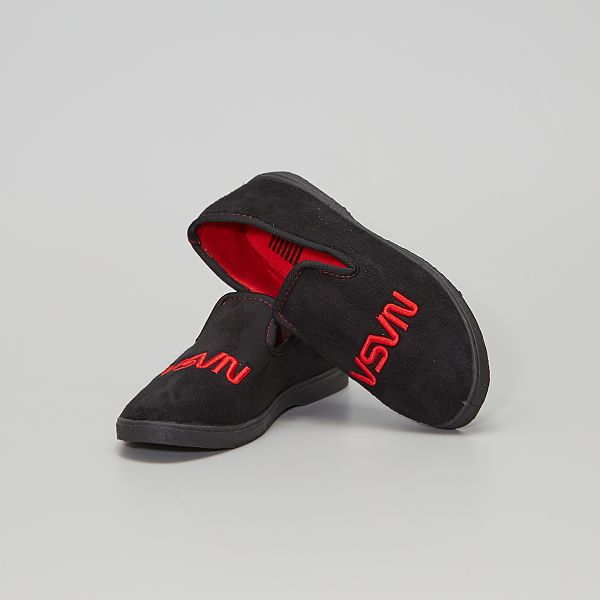 NASA-sloffen Chaussons garçon - ZWART - Kiabi - 10,00€